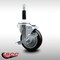 Service Caster 4'' SS Black Poly Swivel 7/8'' Expanding Stem Caster with Brake SCC-SSEX20S414-PPUB-BLK-TLB-78 - alternate 3